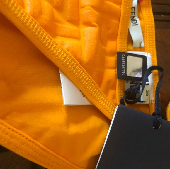 New Fendi Bikini Orange 44IT - Picture 2 of 6